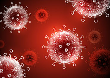 COVID-19 virus illustration highlighting concerns about age discrimination in the workplace.